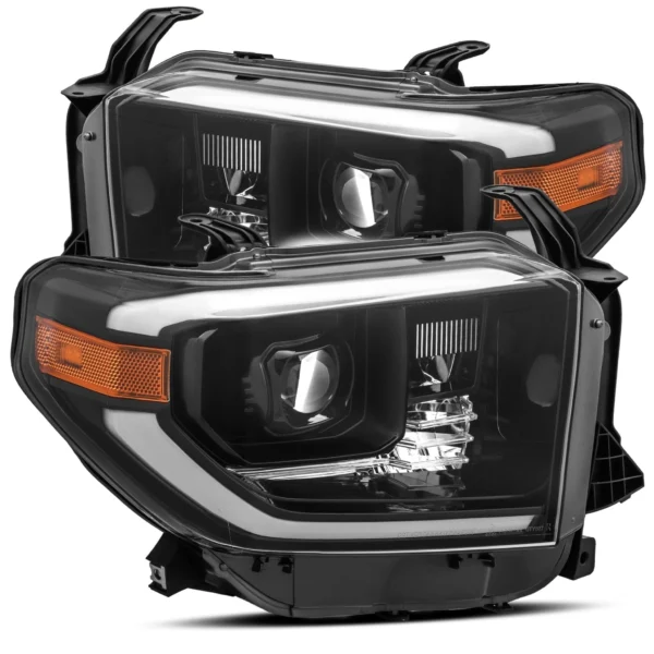 ALPHAREX 14-21 Toyota Tundra LUXX-Series LED Projector Headlights Jet Black