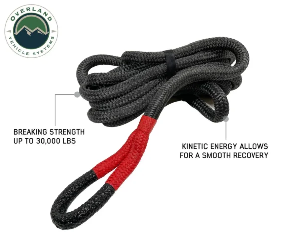 Brute Kinetic Recovery Strap 1" x 30' With Storage Bag - 30% stretch - Image 3