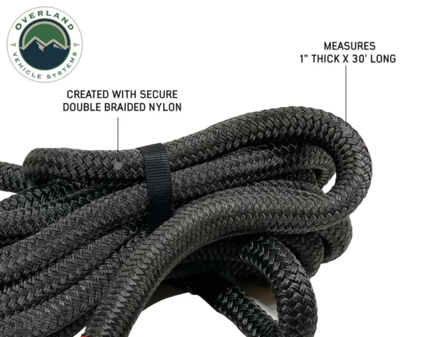 Brute Kinetic Recovery Strap 1" x 30' With Storage Bag - 30% stretch - Image 7