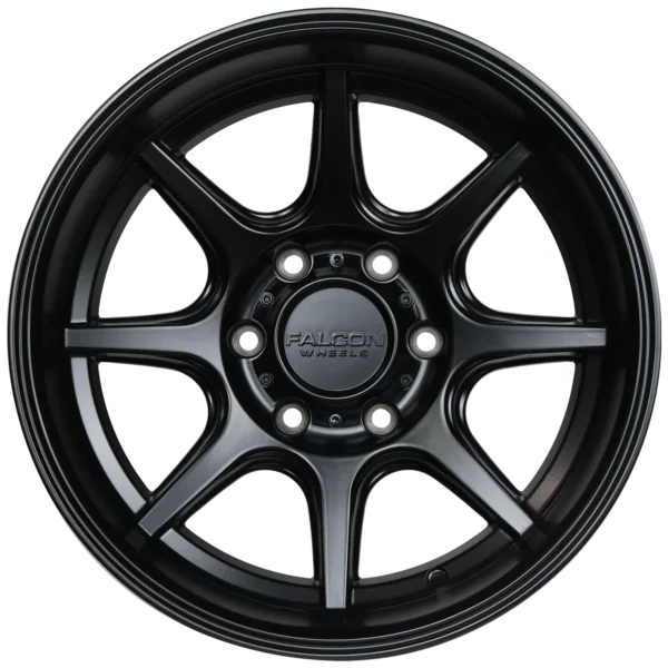 FALCON T8 "Seeker"- Matte Black 17x9 -38 - Image 2