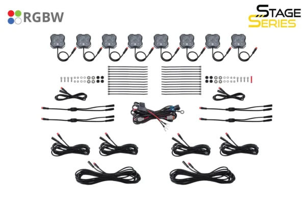 DIODE DYNAMICS Stage Series RGBW LED Rock Light (8-pack) - Image 2